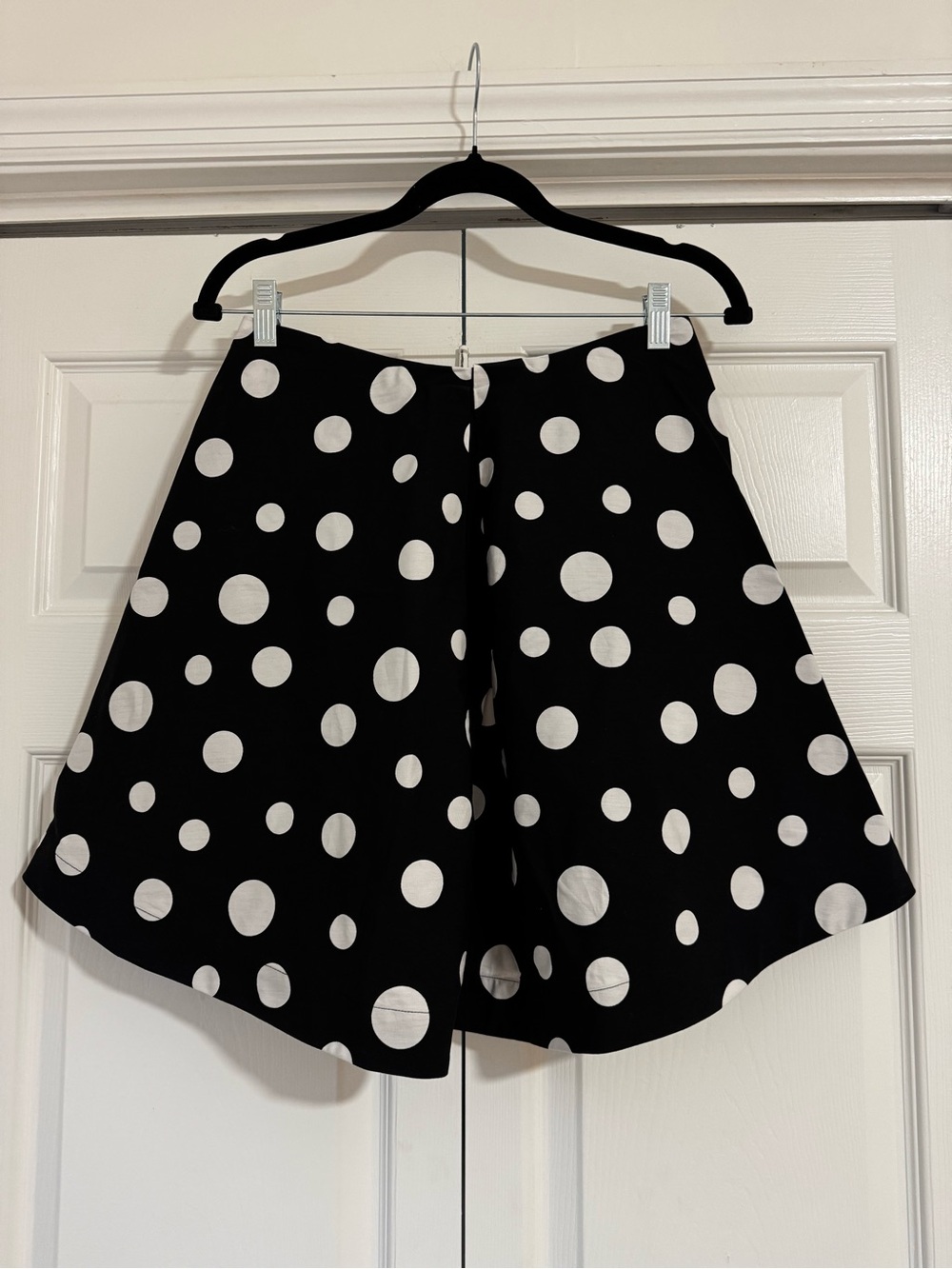 Anthropologie Black and White Polka Dot Top